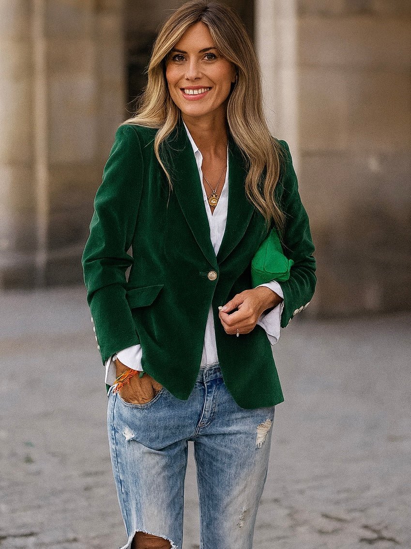 Hunter Jewel Velvet Blazer - Image 2