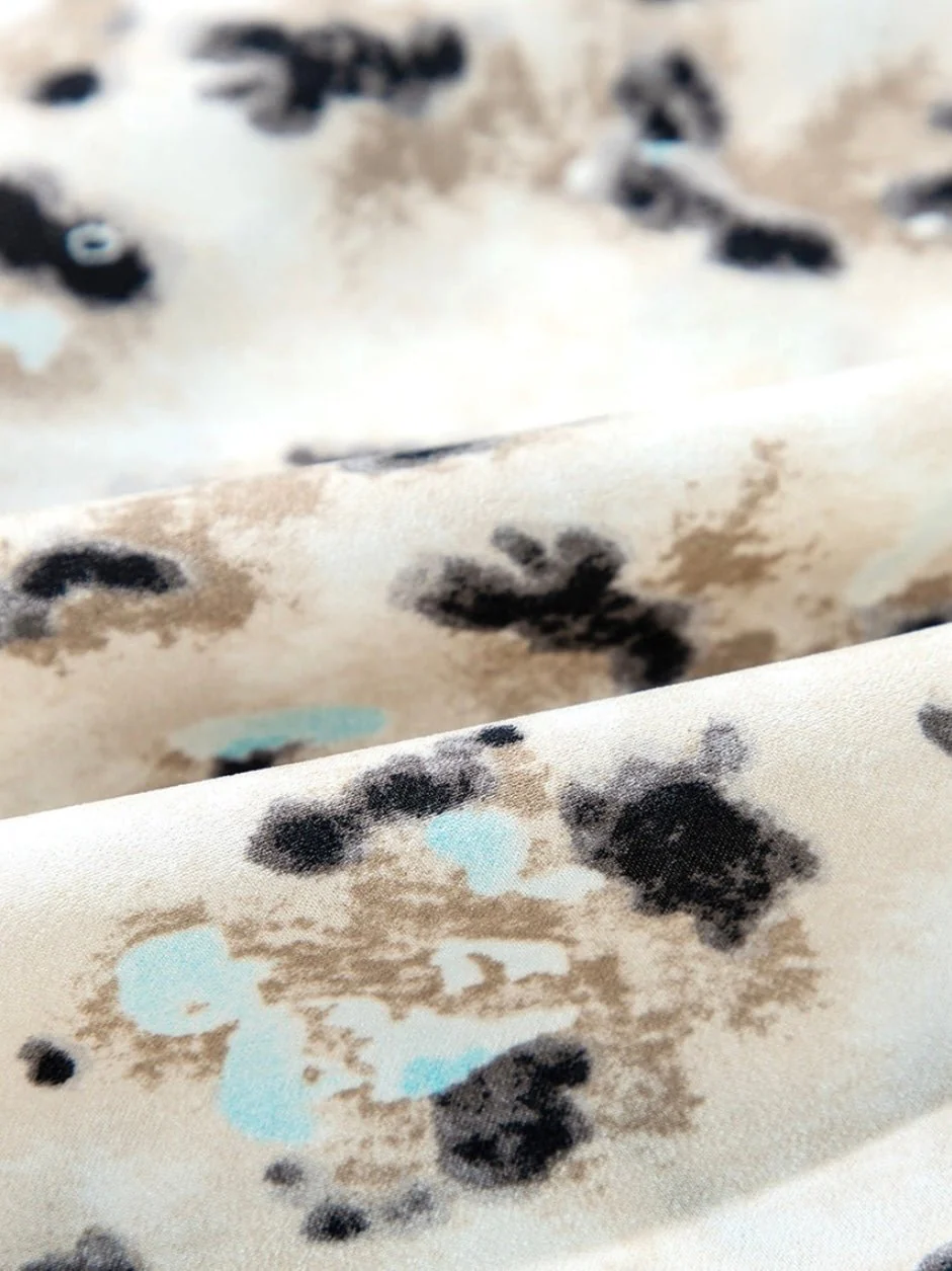 Icy Blue Leopard Tunic Dress - Image 8