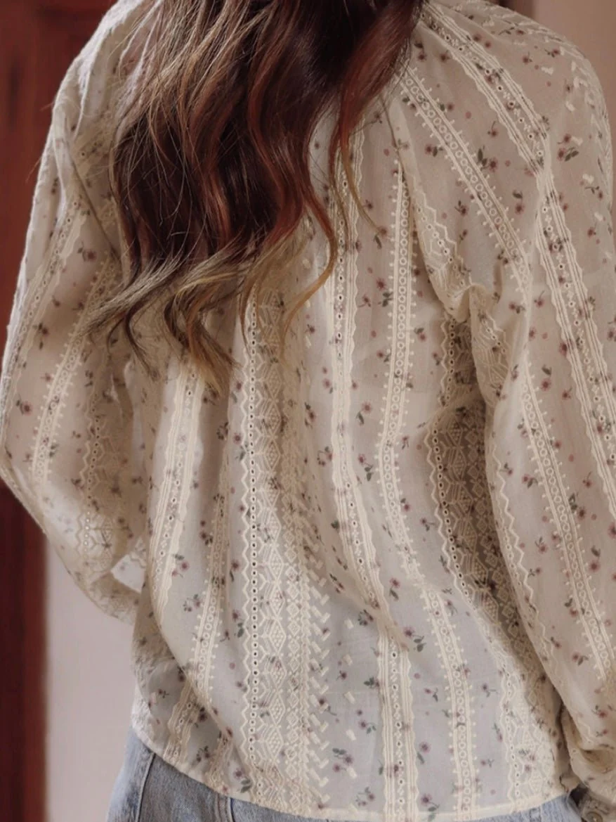 Isabella Floral Boho Top - Image 3