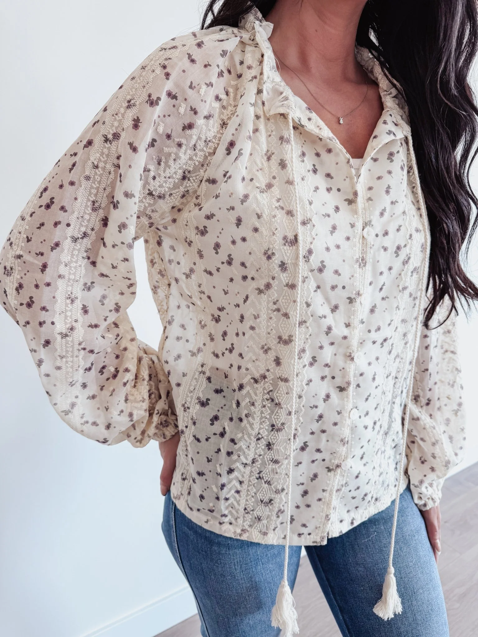 Isabella Floral Boho Top - Image 7