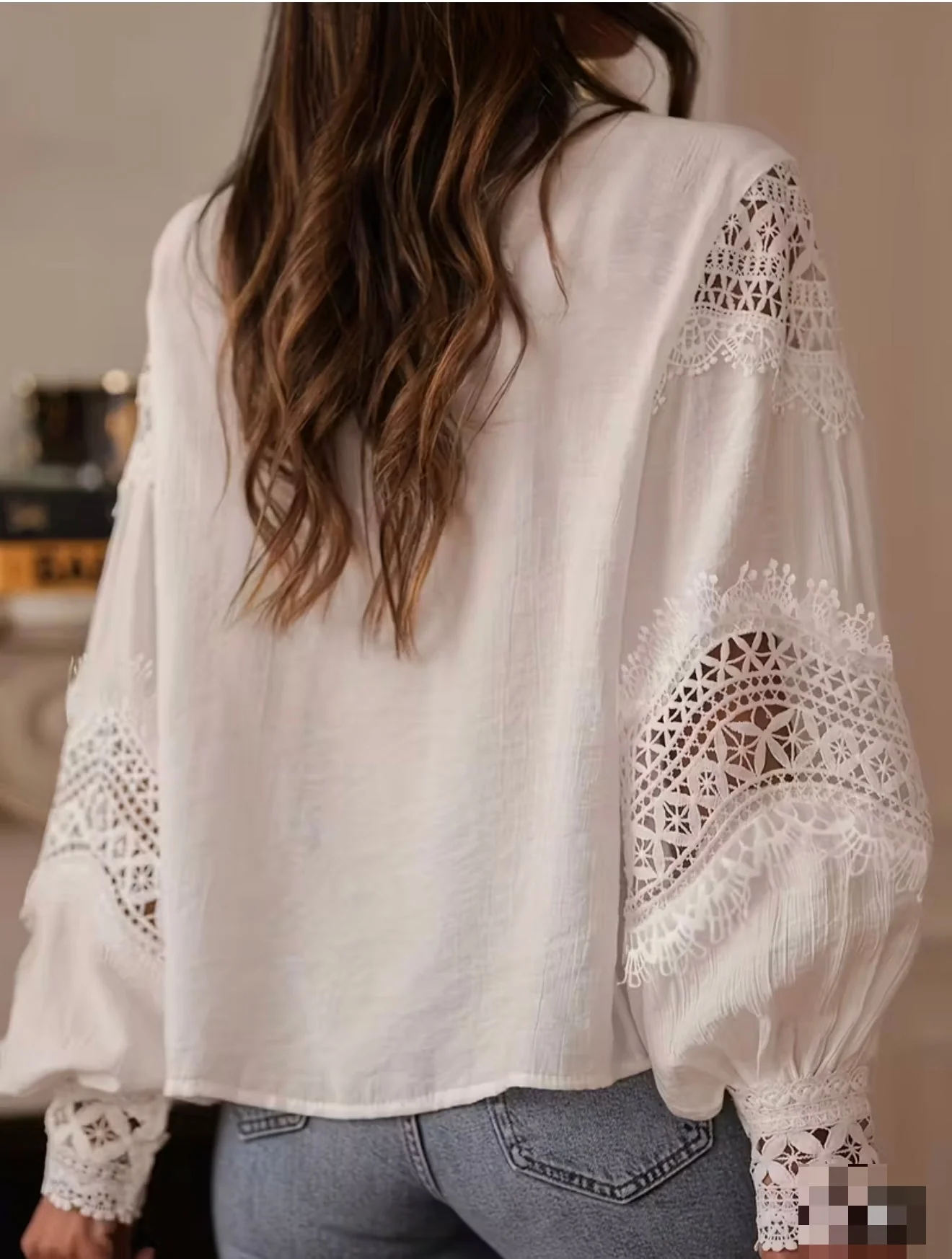 Ivory Grace Lace Blouse - Image 4