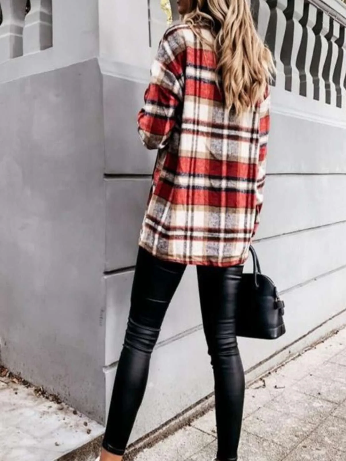 Jax Plaid Shirt Shacket - Image 4