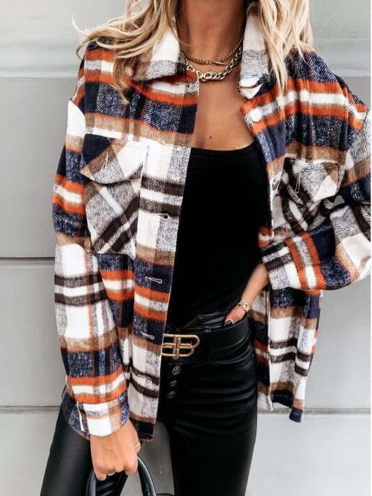 Jax Plaid Shirt Shacket - Image 5