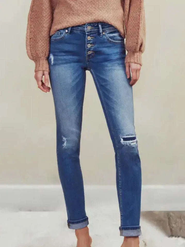 Kancan Straight Leg Jeans - Image 13