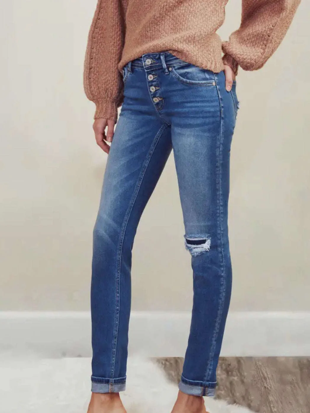 Kancan Straight Leg Jeans - Image 14