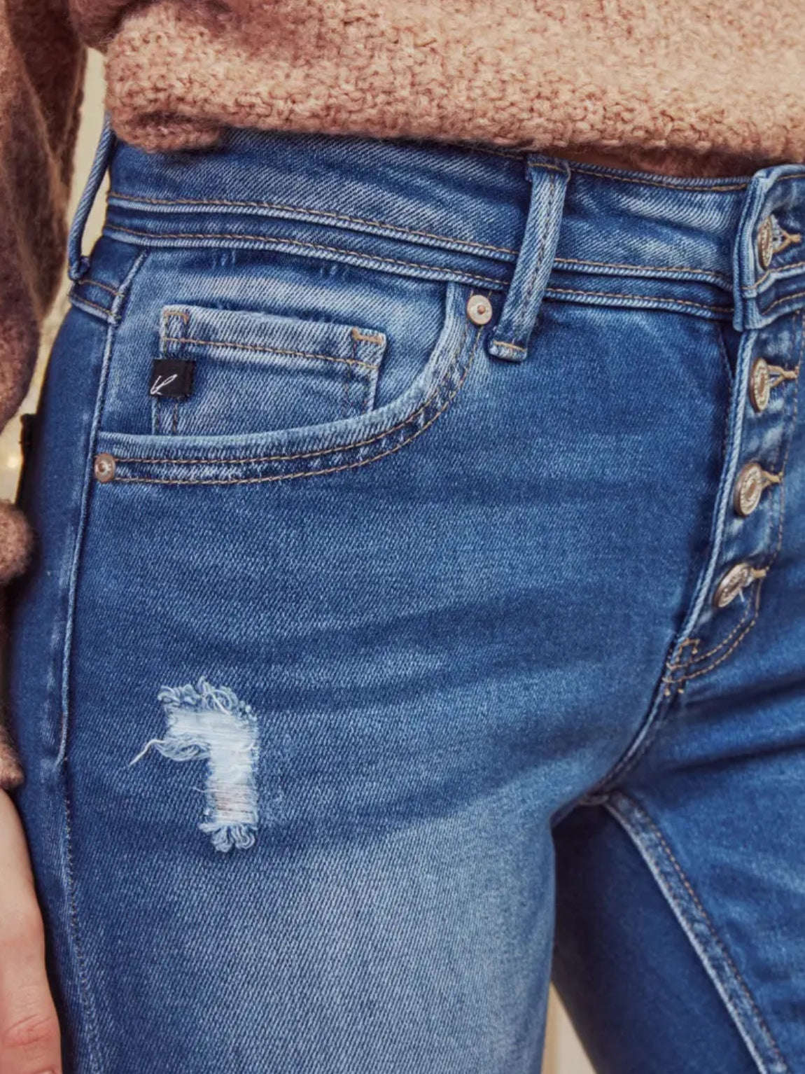 Kancan Straight Leg Jeans - Image 17