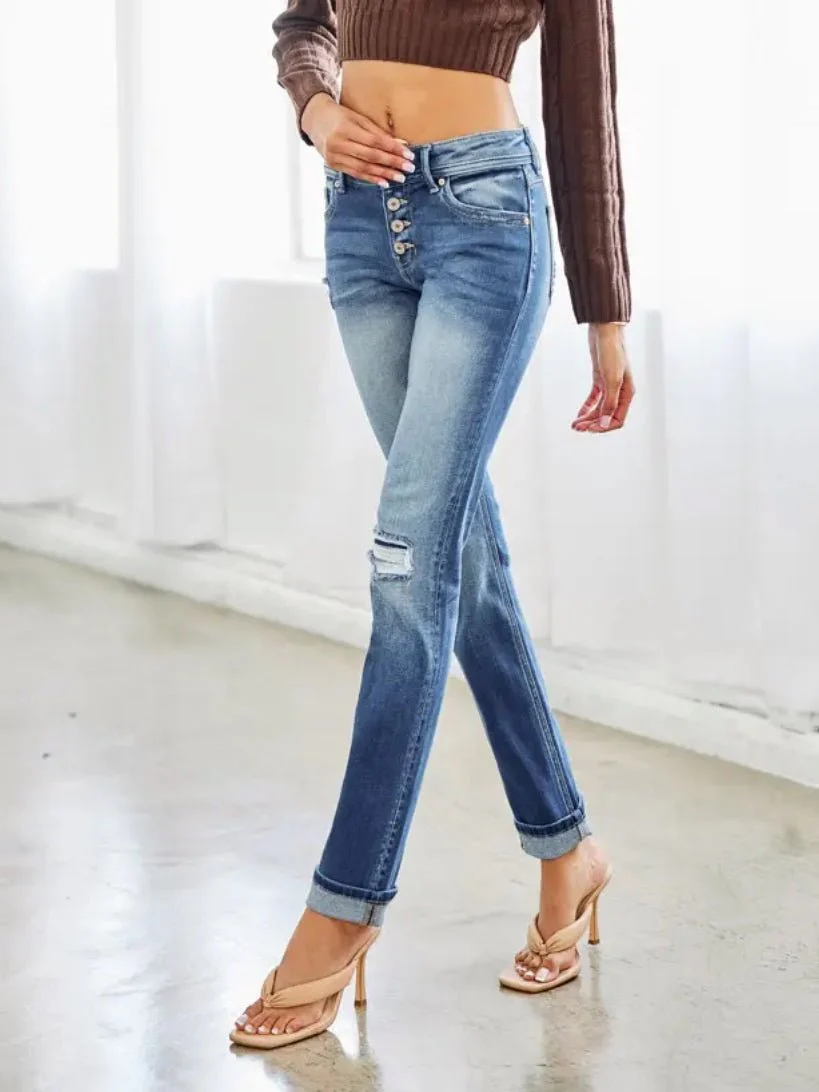 Kancan Straight Leg Jeans - Image 3