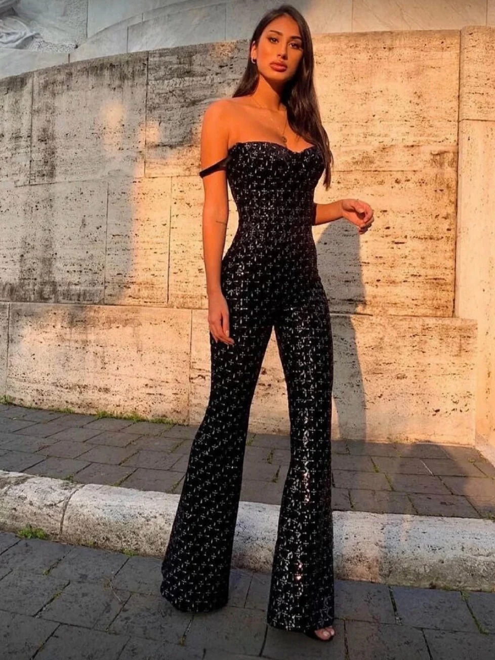 Lainey Sequin Jumpsuit - Image 3
