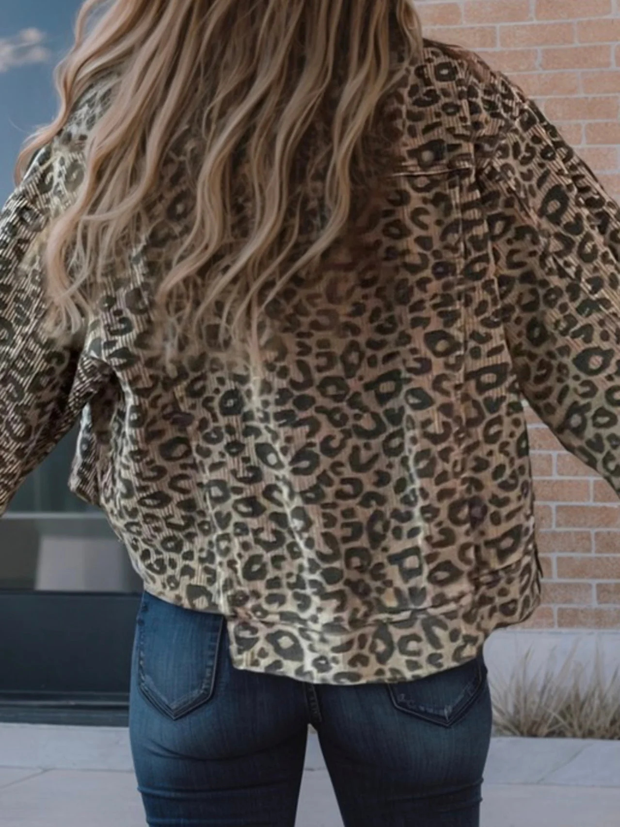 Leopard Corduroy Jacket - Image 4