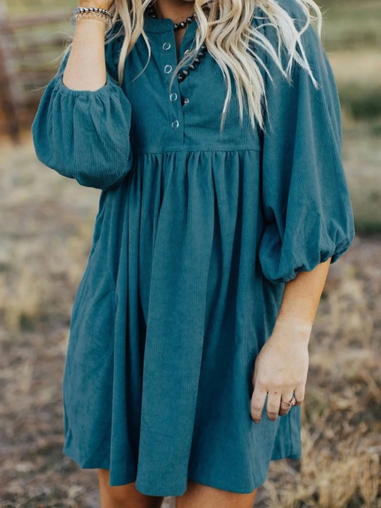 Prairie Breeze Babydoll Dress - Image 6
