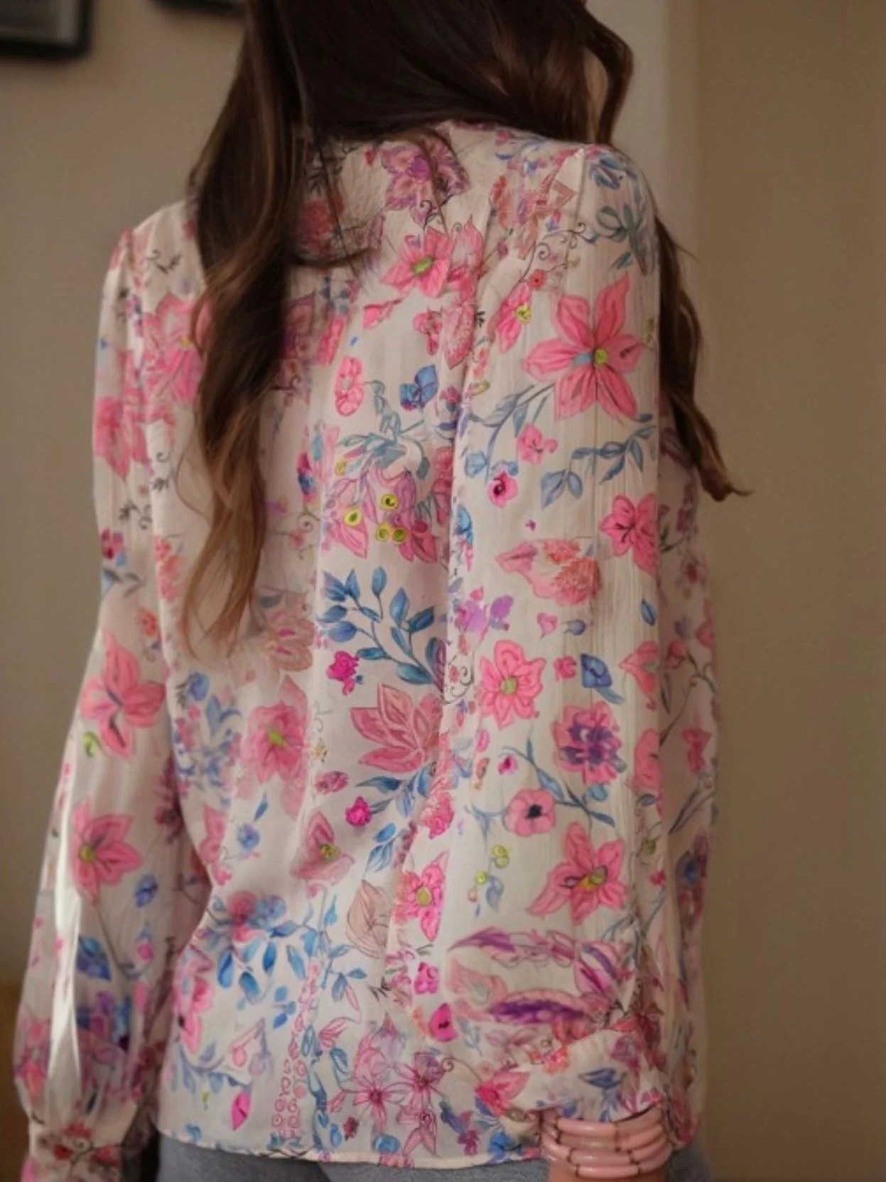 Meadow Bloom Button Blouse - Image 3