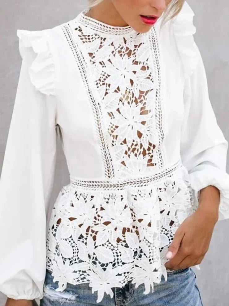Meet In The Middle Lace Blouse - Image 3