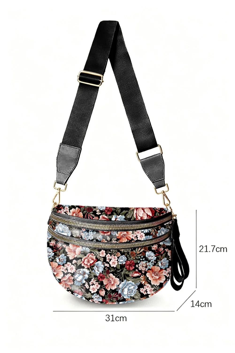 Midnight Bloom Crossbody Bag - Image 3