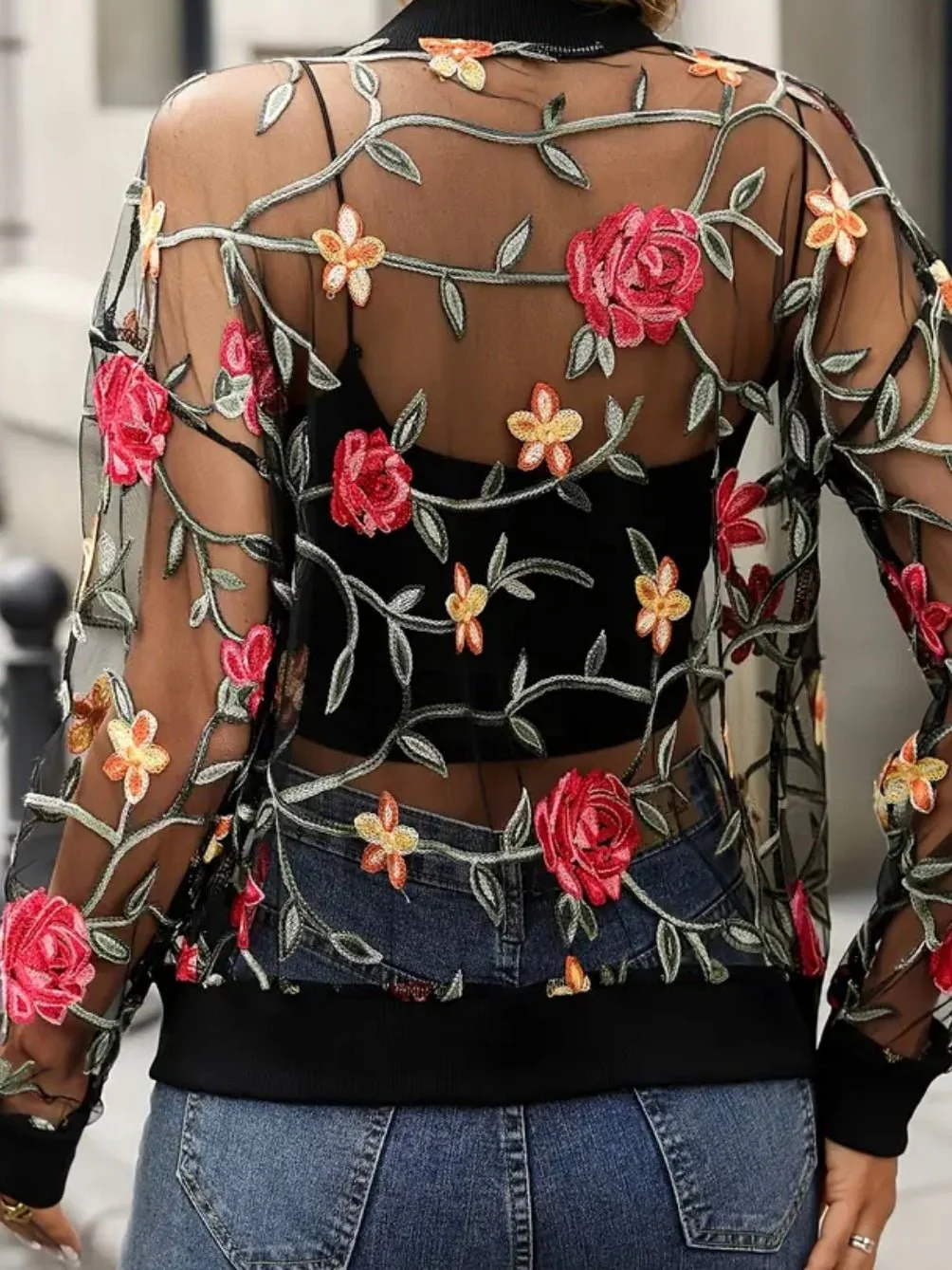 Midnight Garden Mesh Jacket - Image 3