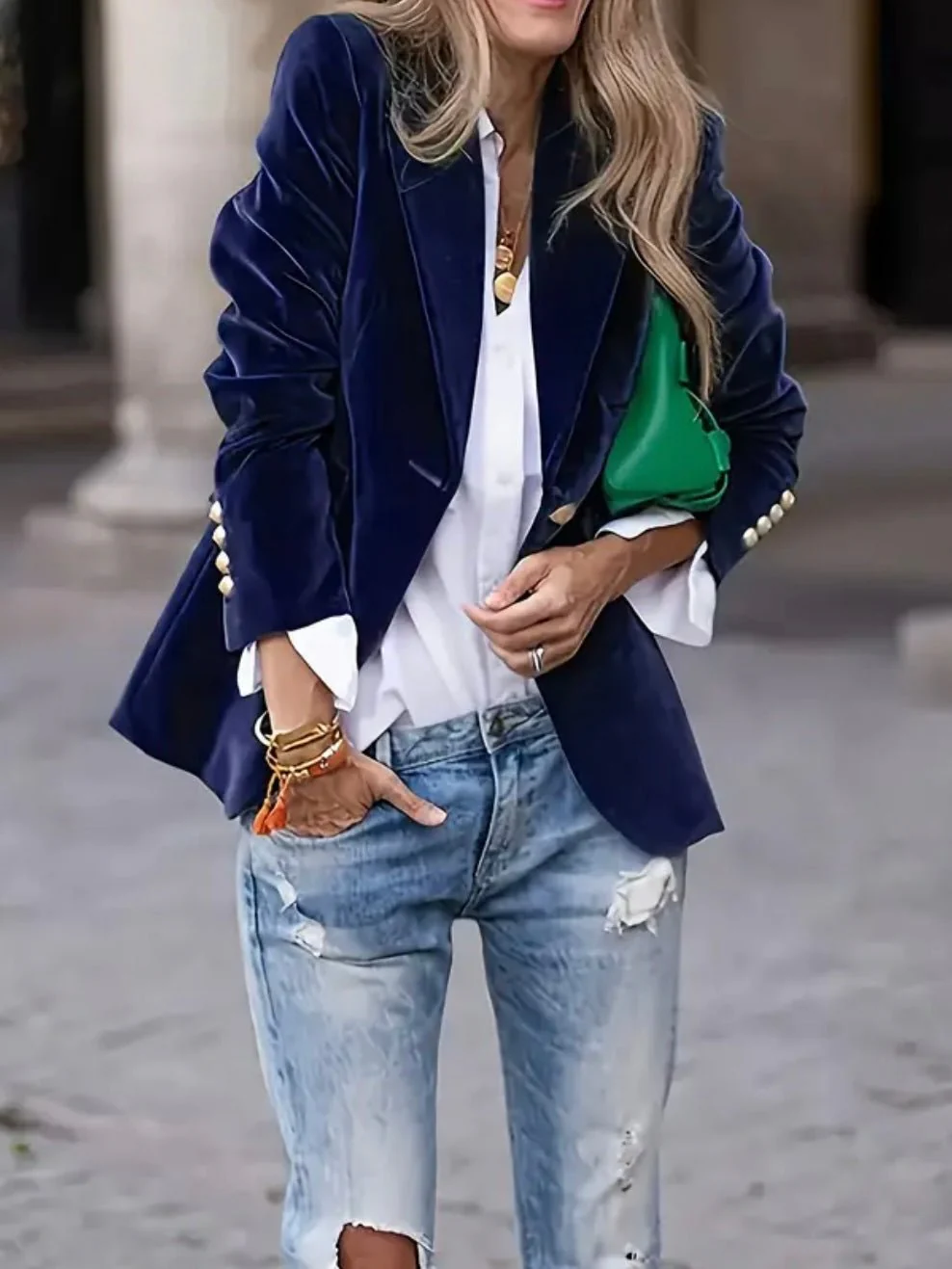 Midnight Velvet Blazer - Image 4