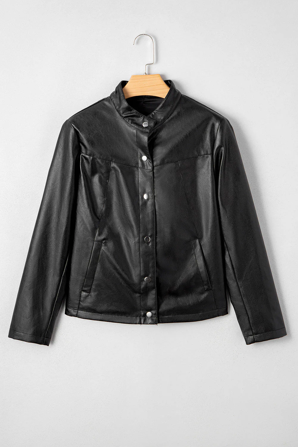 Modern Moto Faux Leather Jacket - Image 7