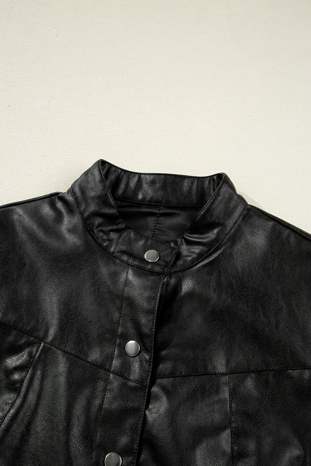 Modern Moto Faux Leather Jacket - Image 9