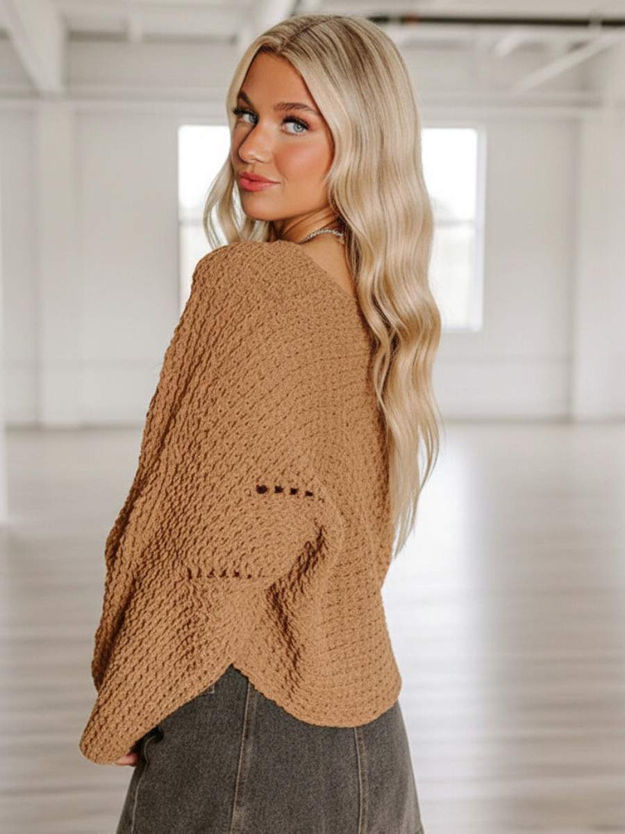 Moonlight Drift Wide Sleeve Knit Sweater - Image 2