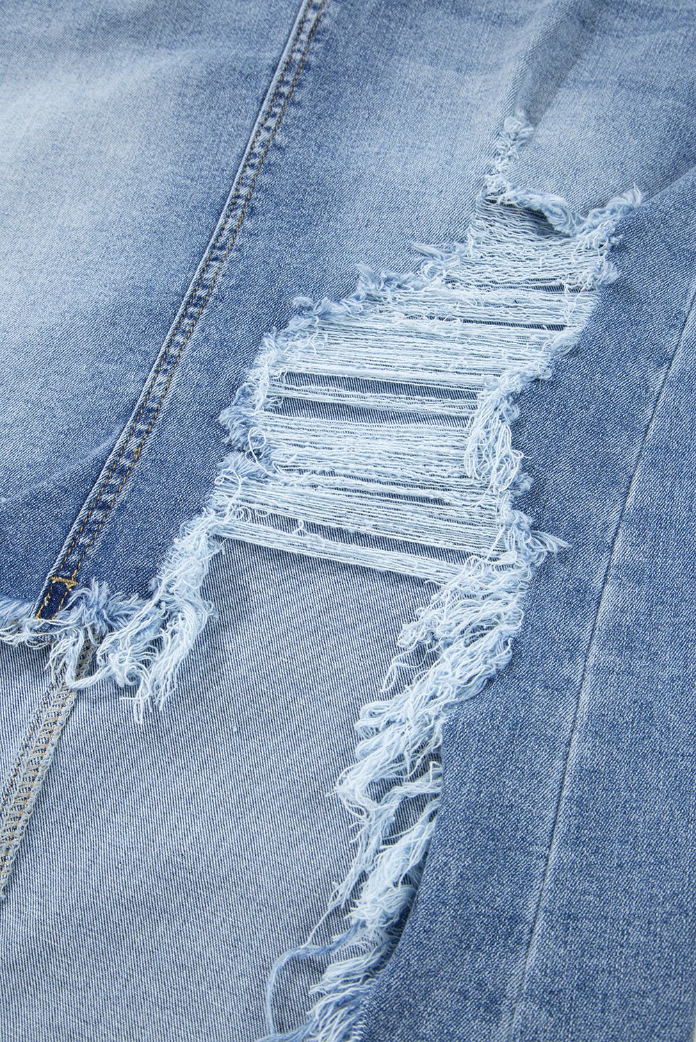 Desert Cut Denim Skirt - Image 10