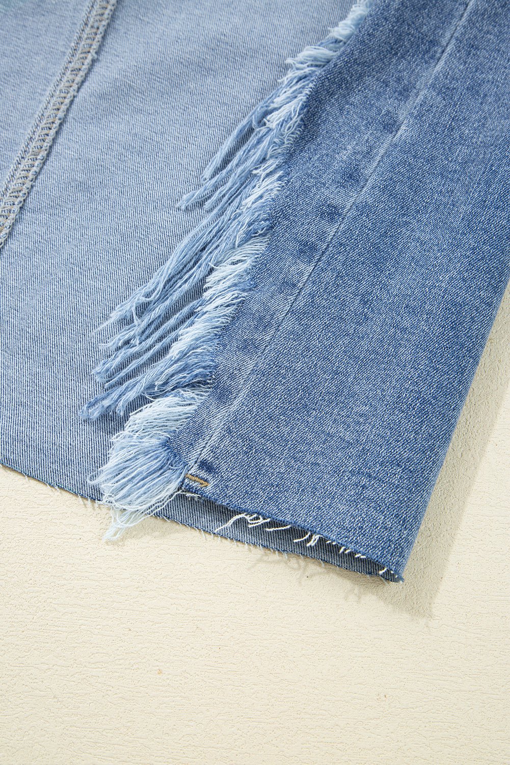 Desert Cut Denim Skirt - Image 11