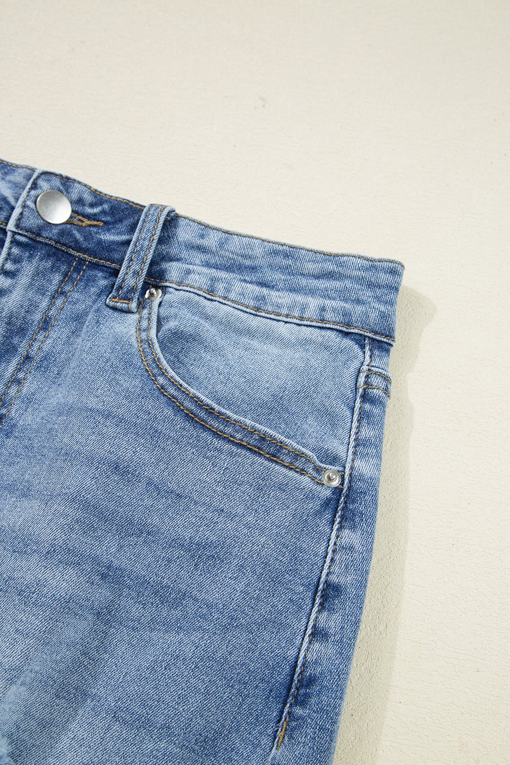 Desert Cut Denim Skirt - Image 13