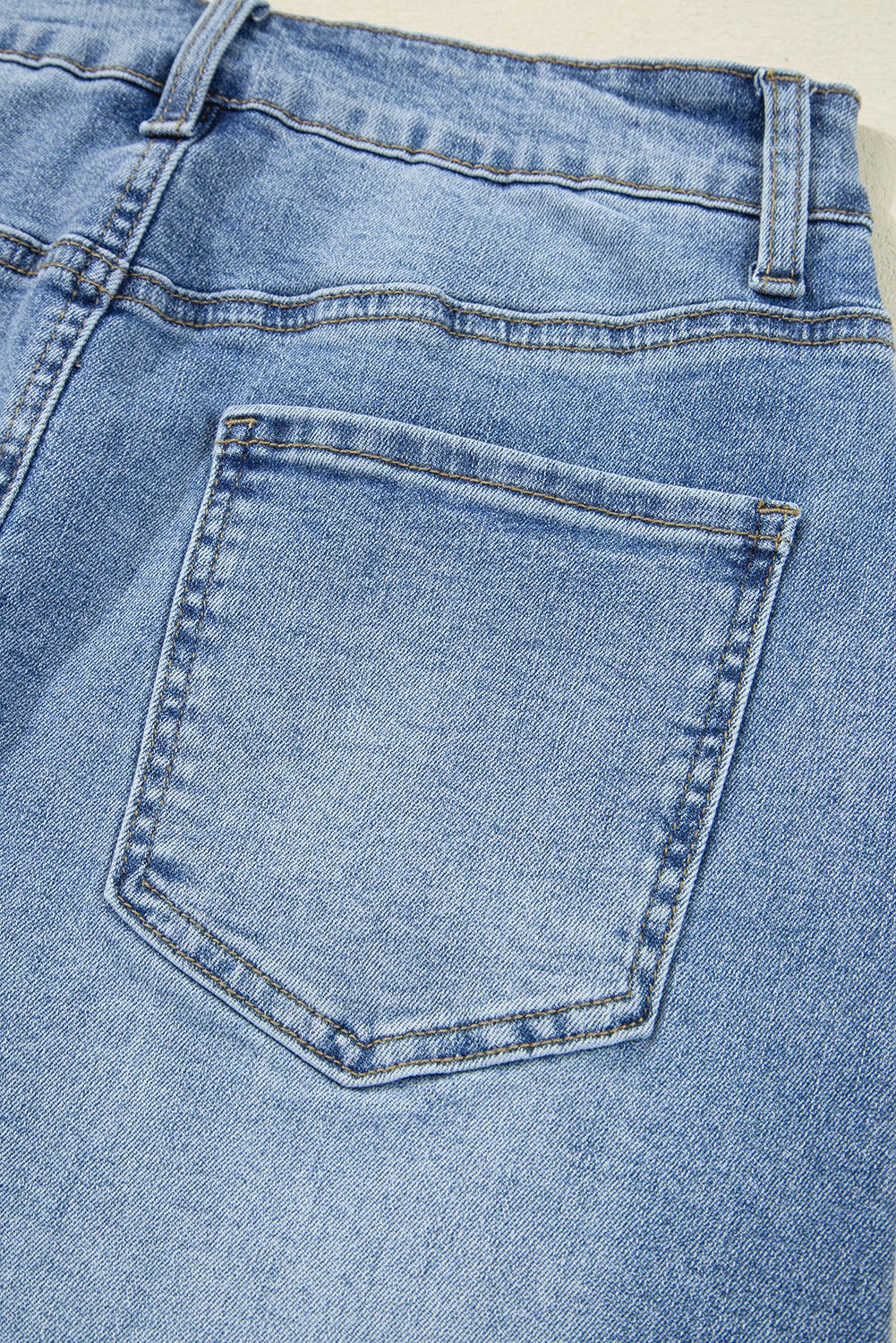 Desert Cut Denim Skirt - Image 8