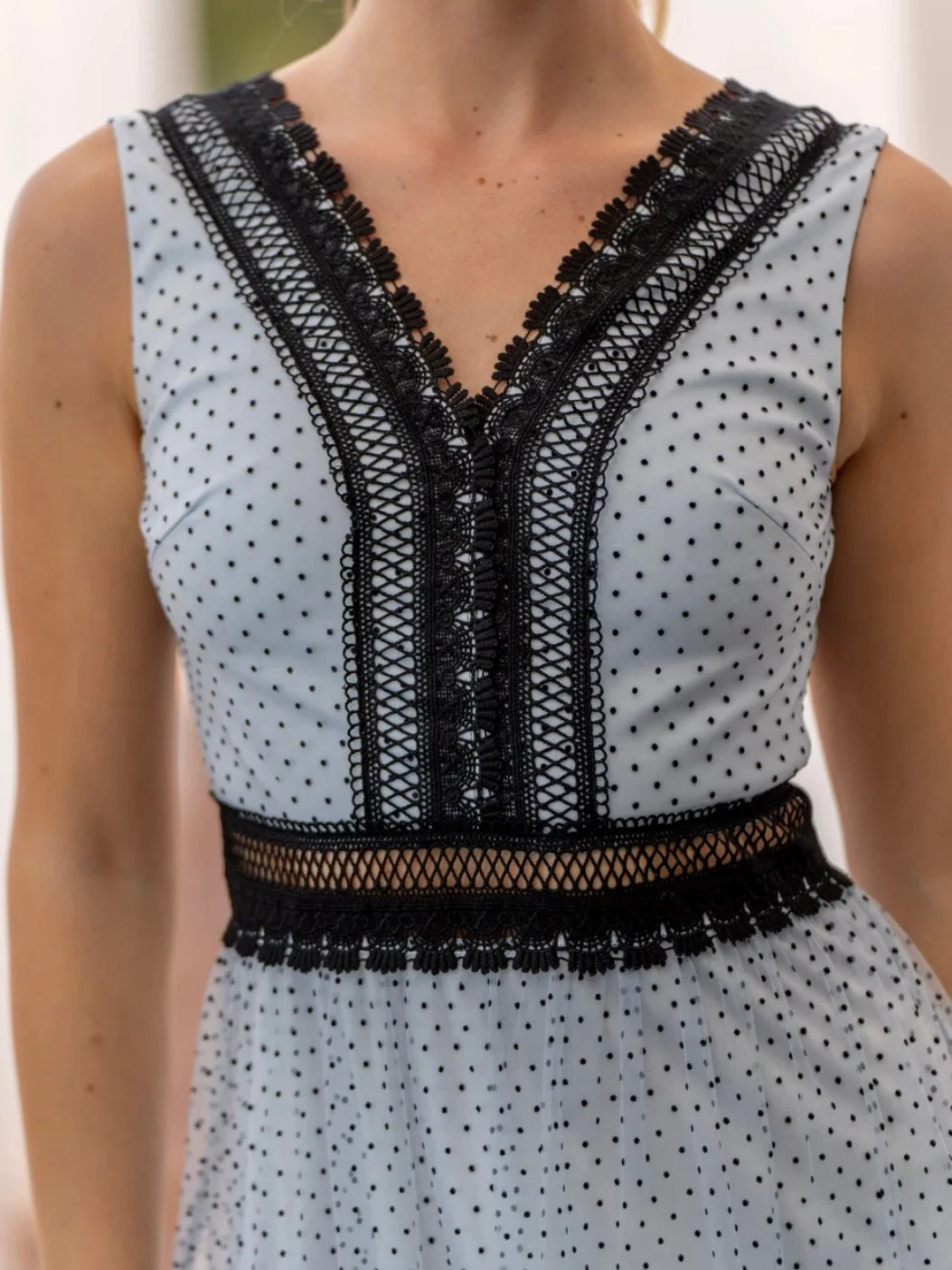 Nikki Dotted Tulle Maxi Dress - Image 16