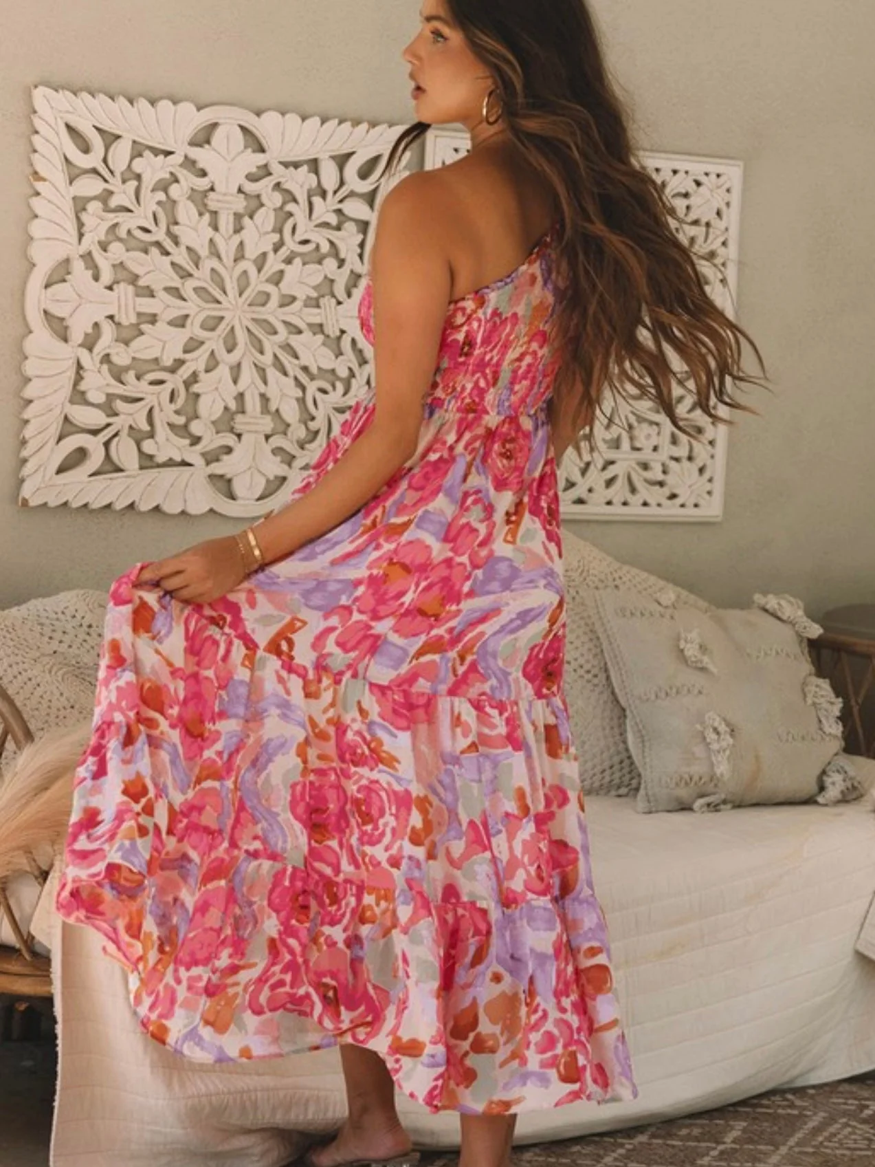 Blossom One Shoulder Dress - Image 3