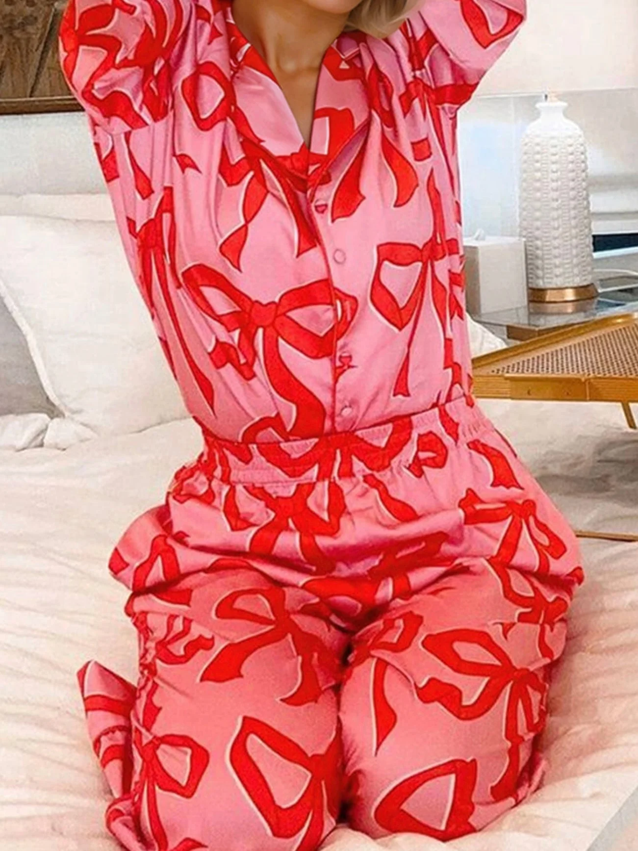 Blush & Bows Pajama Set - Image 5