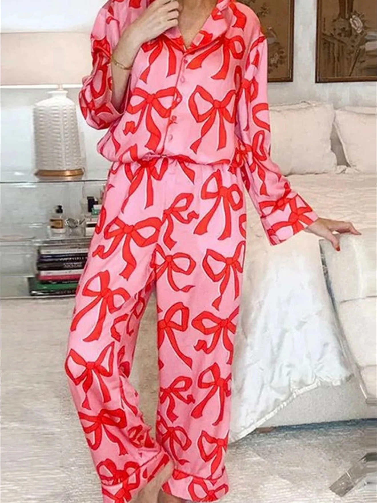 Blush & Bows Pajama Set - Image 6