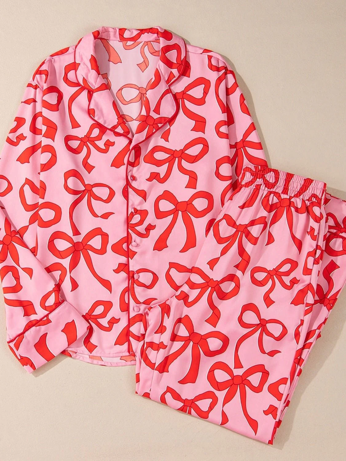 Blush & Bows Pajama Set - Image 8