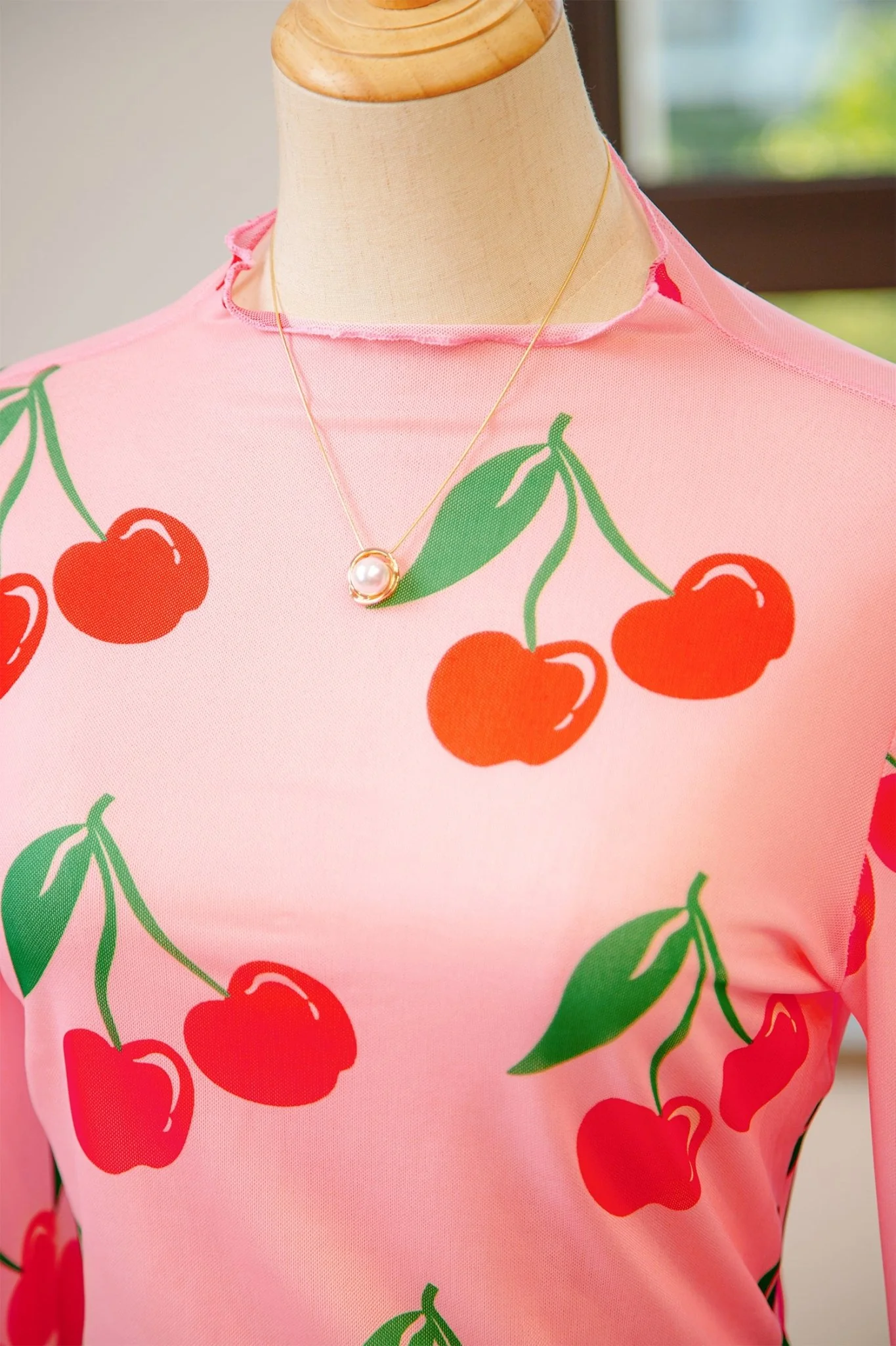 Cherry Crush Mesh Top - Image 9