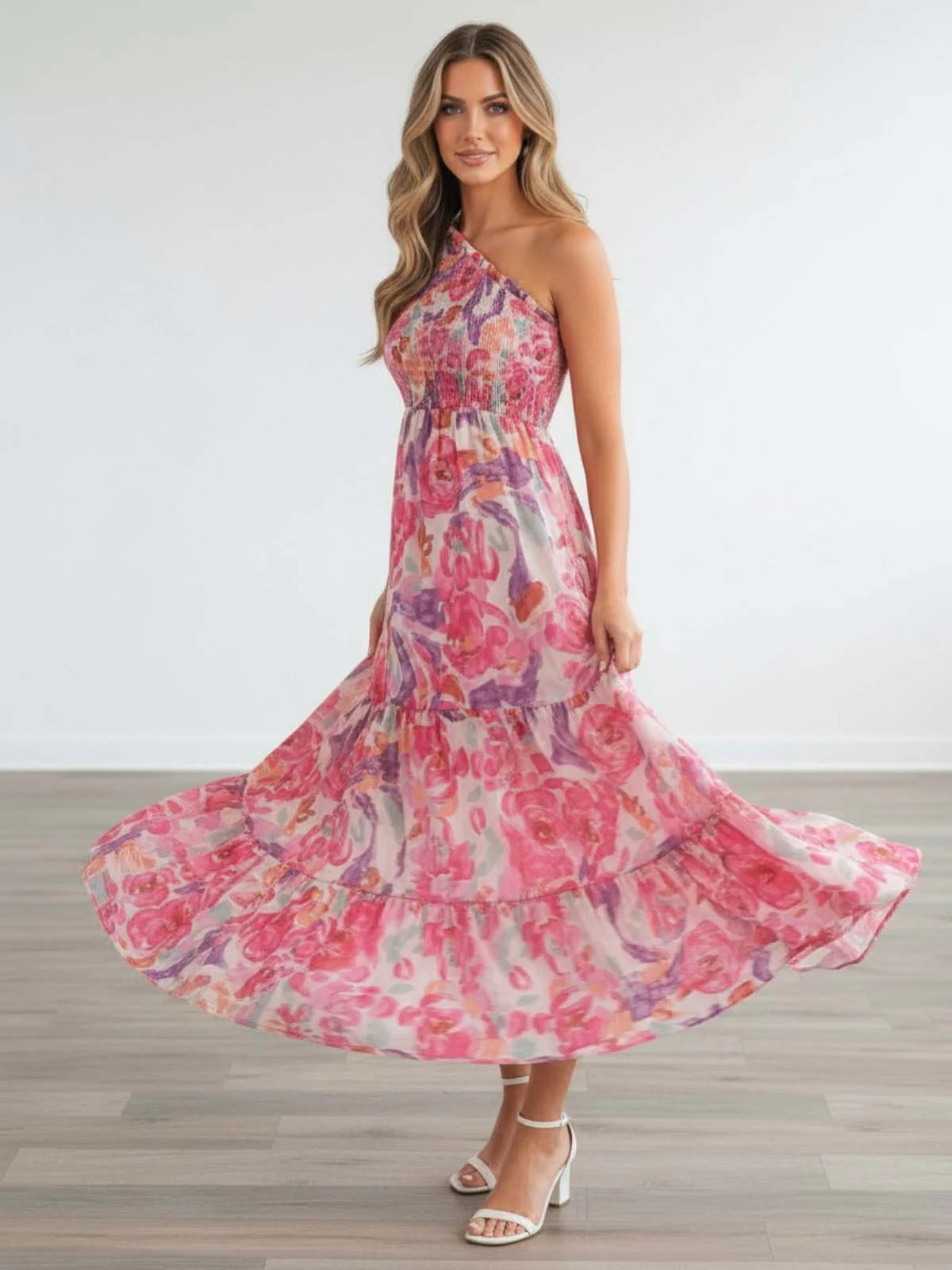Blossom One-Shoulder Dress - Image 3