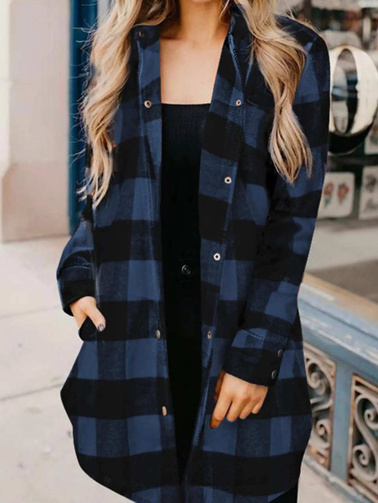 Snap To It Plaid Tunic - Image 8