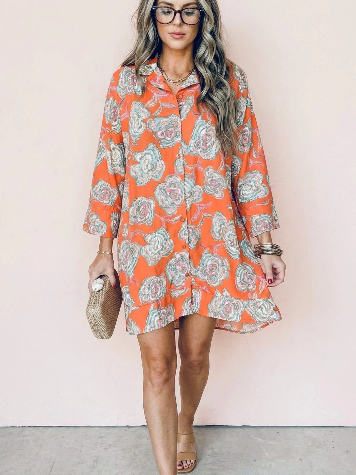 Mandarin Shirt Dress - Image 2