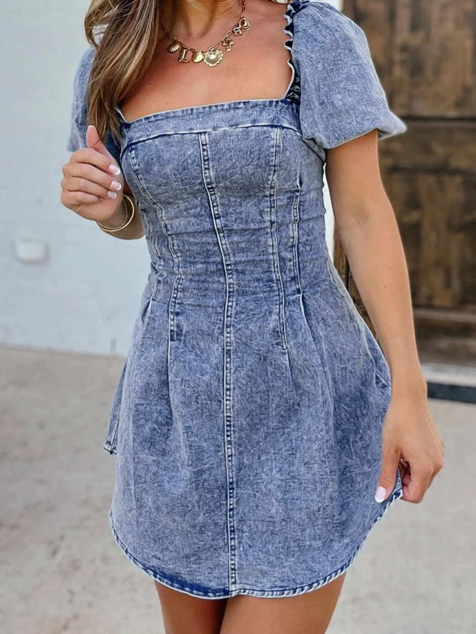 Rodeo Romance Denim Dress - Image 3