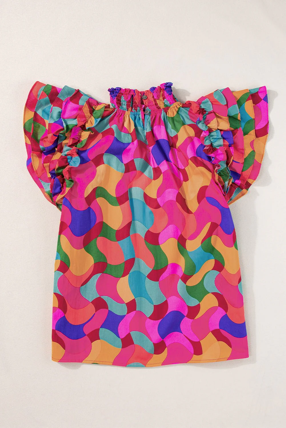 Kaleido Ruffle Blouse - Image 11