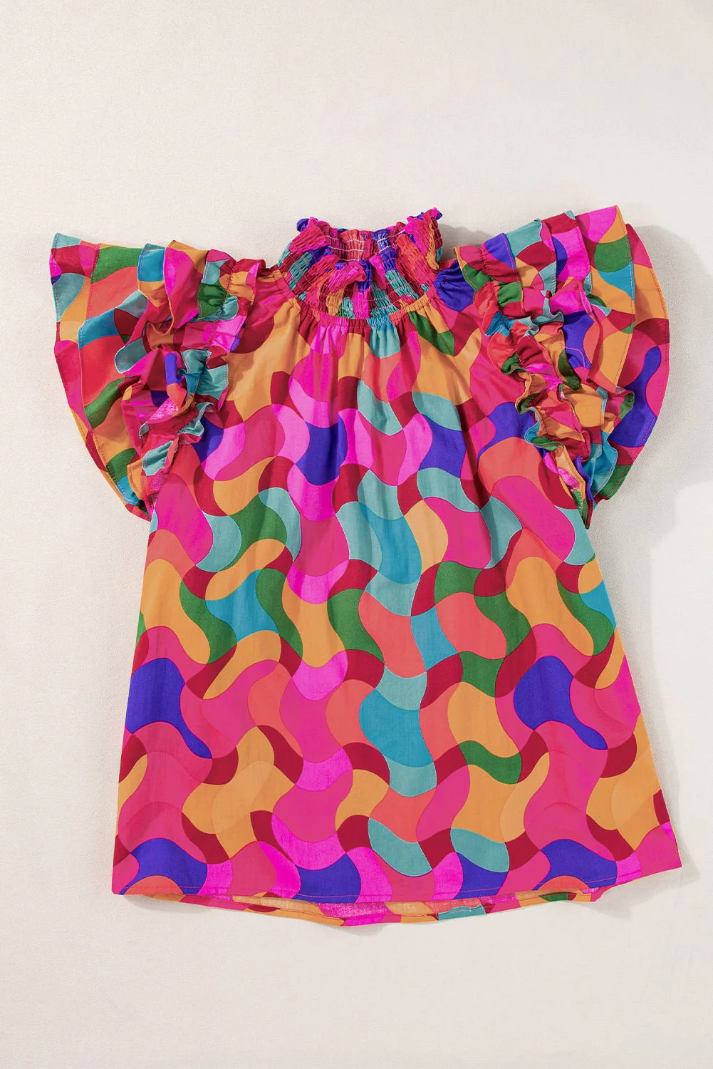 Kaleido Ruffle Blouse - Image 12