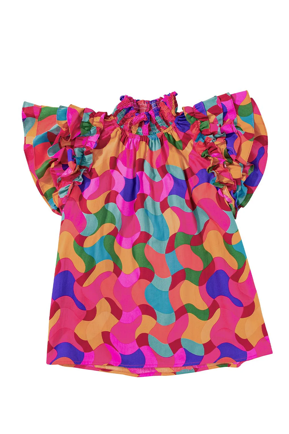 Kaleido Ruffle Blouse - Image 5