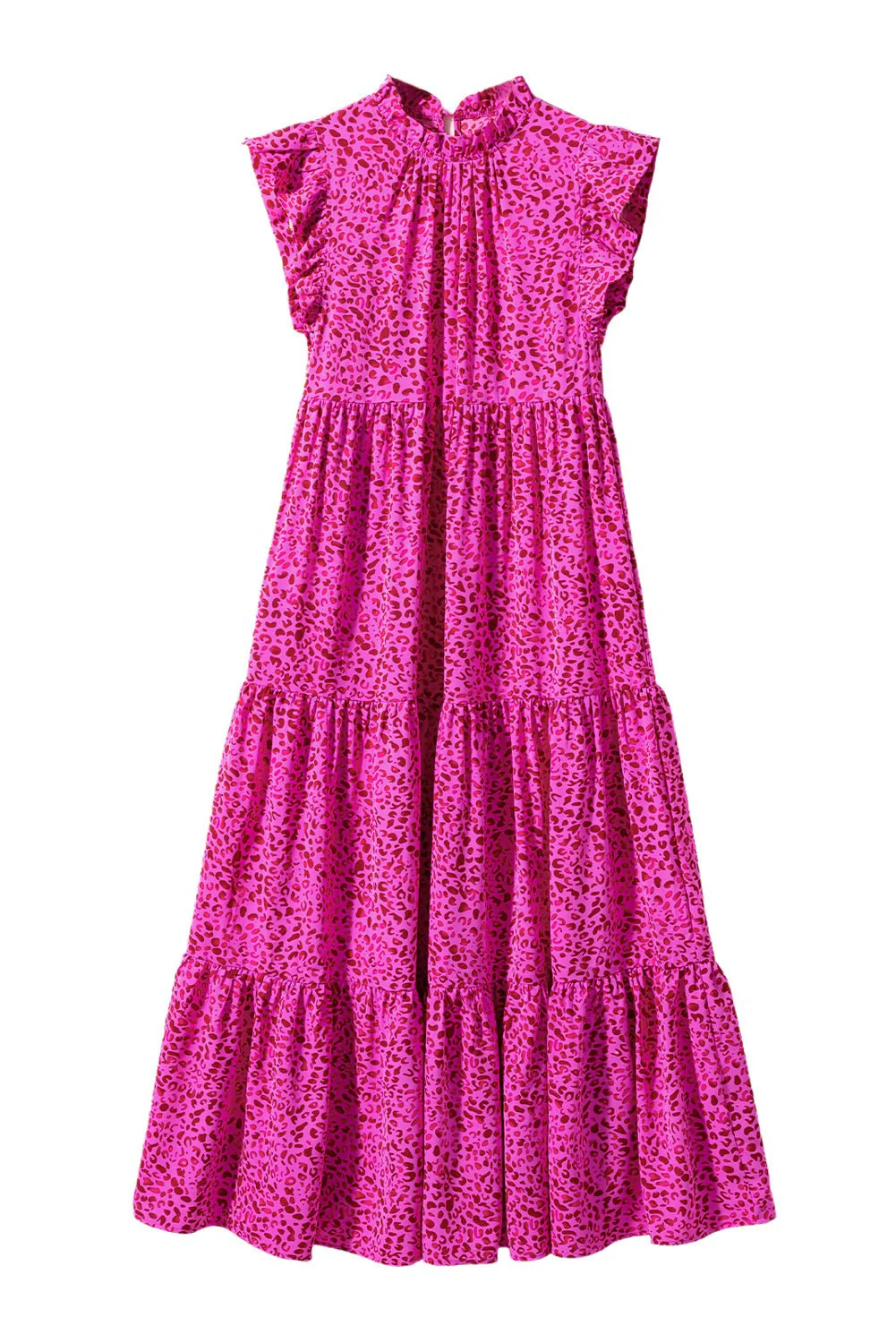 Rose Radiance Leopard Maxi Dress - Image 9
