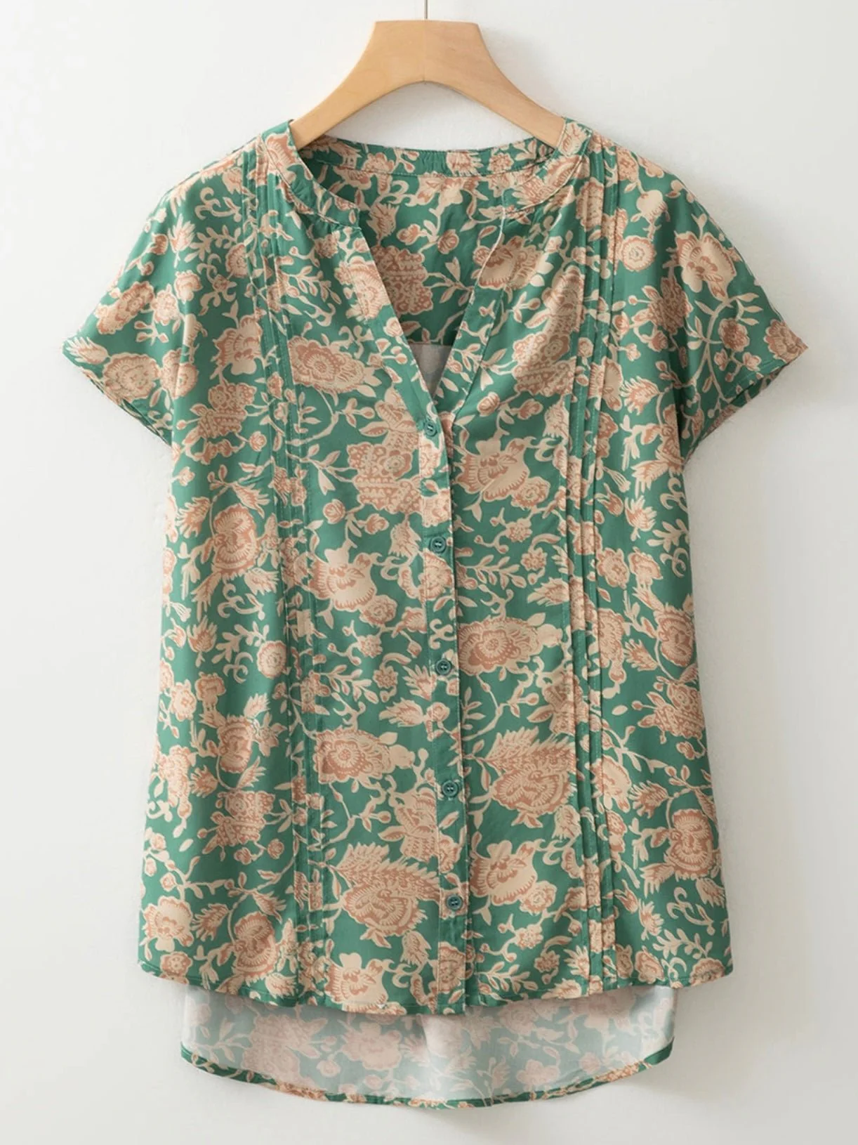 Sage Garden Button Top - Image 5