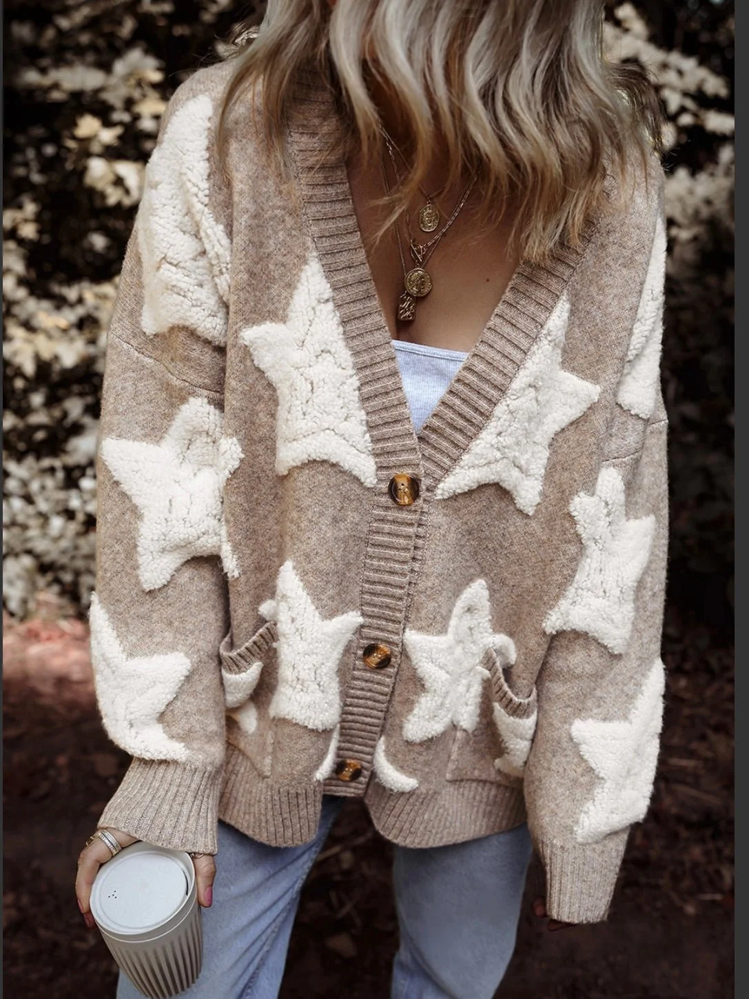 Sherpa Star Cardigan - Image 4