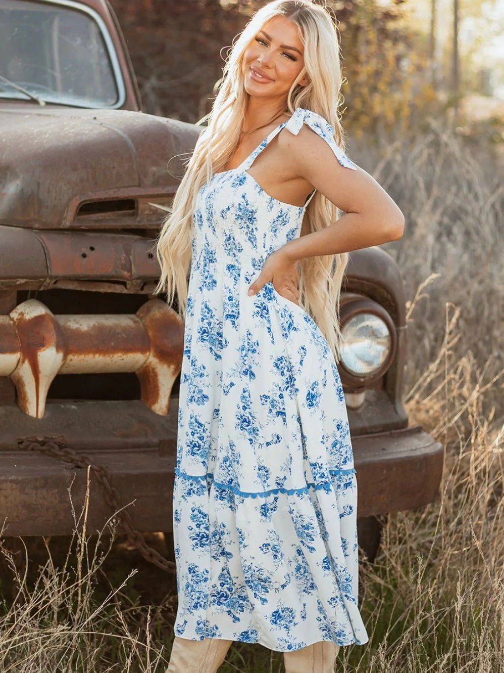 Porcelain Blue Dress - Image 4