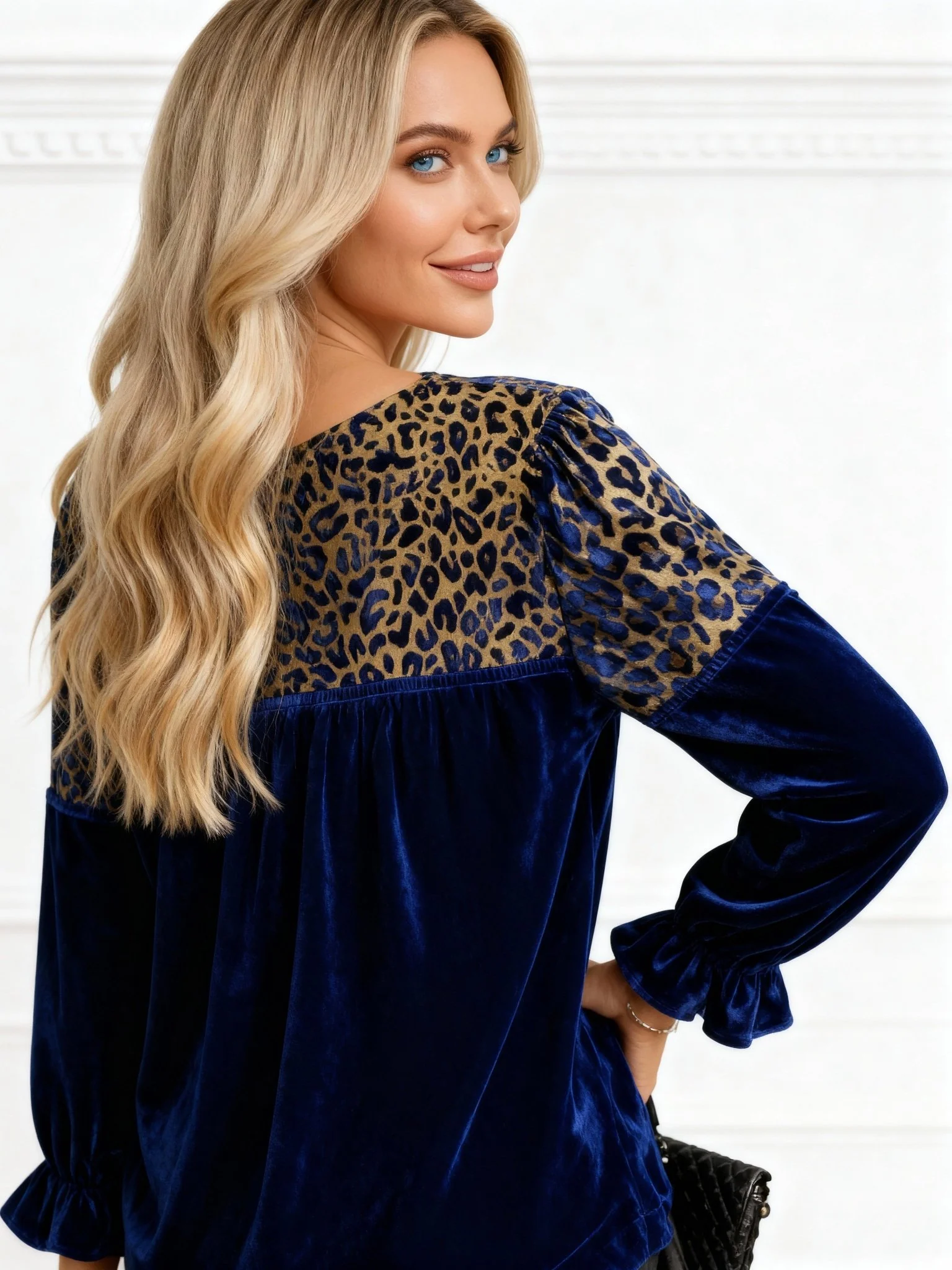 Royal Wild Velvet Top - Image 5