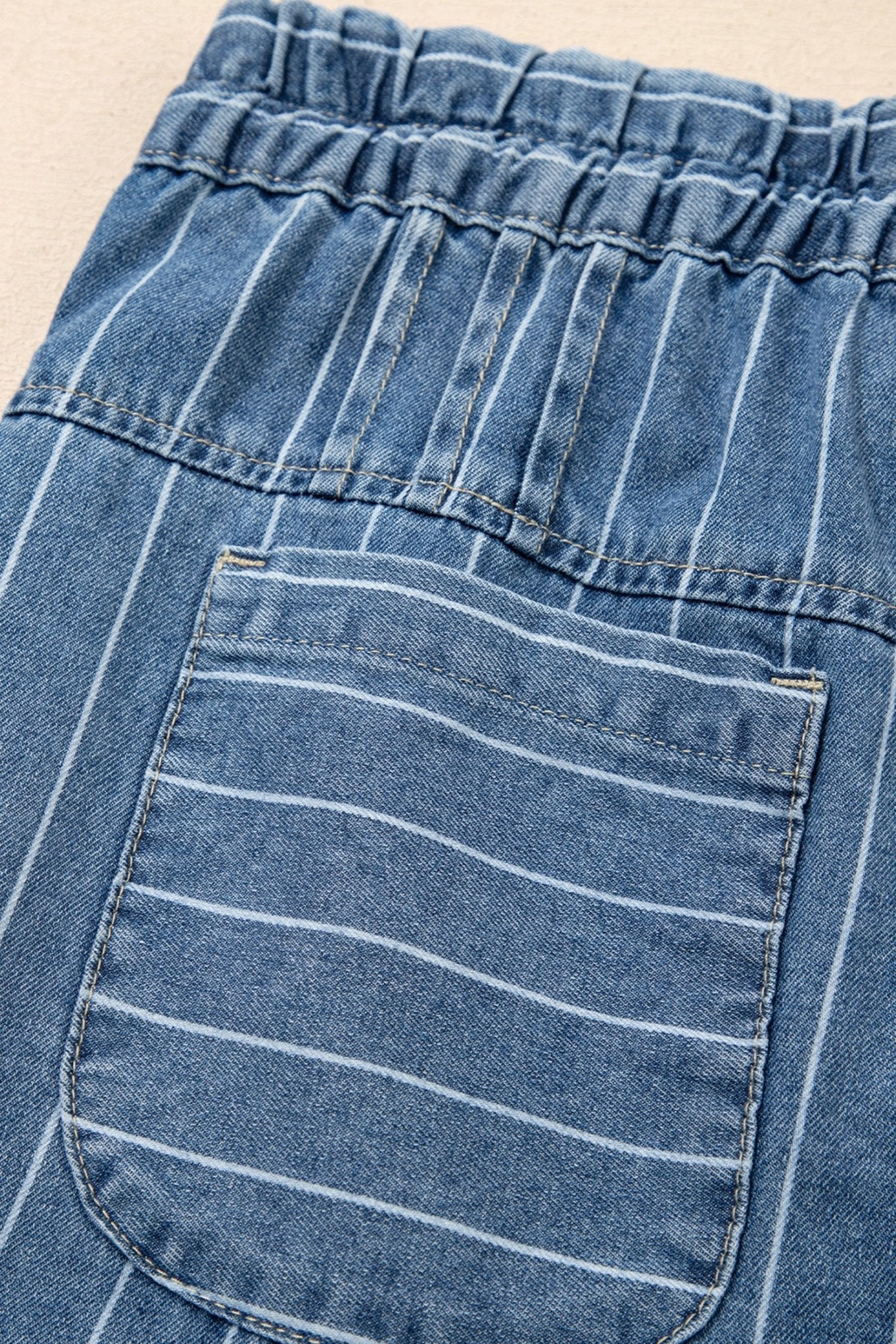 Blue Skies Stripe Wide Leg Jeans - Image 7