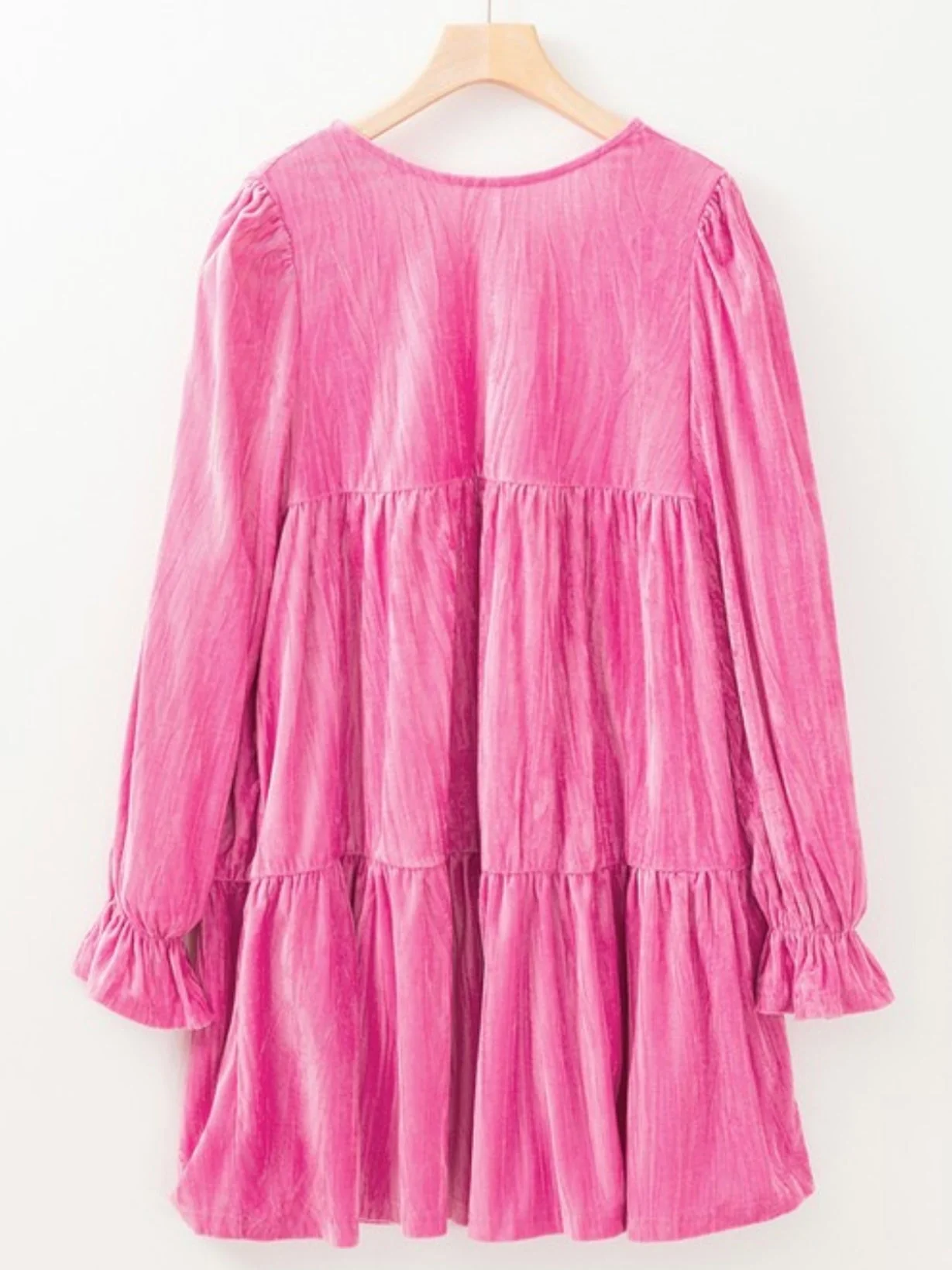 Rosette Velvet Bow Dress - Image 5