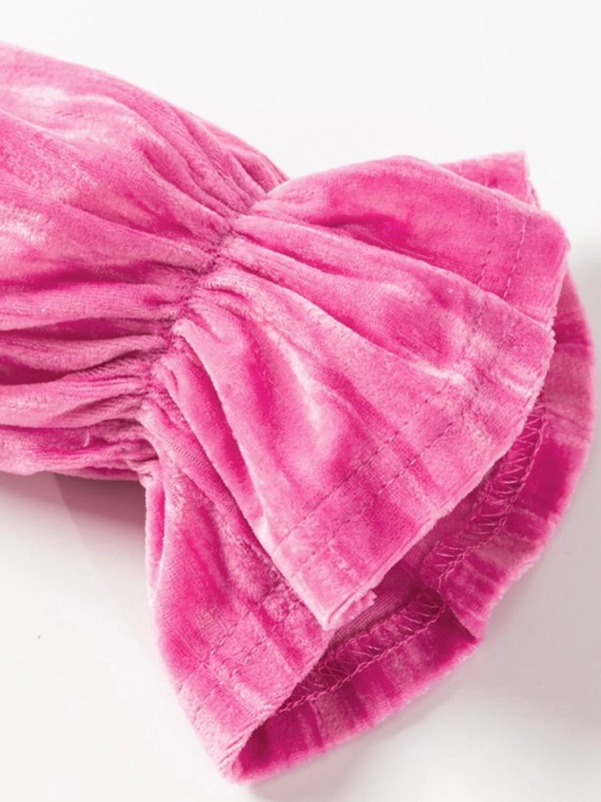 Rosette Velvet Bow Dress - Image 6