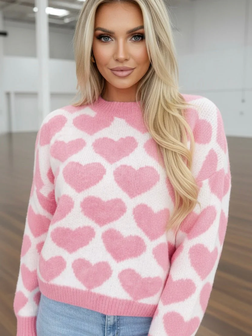 Blushing Hearts Sweater - Image 2