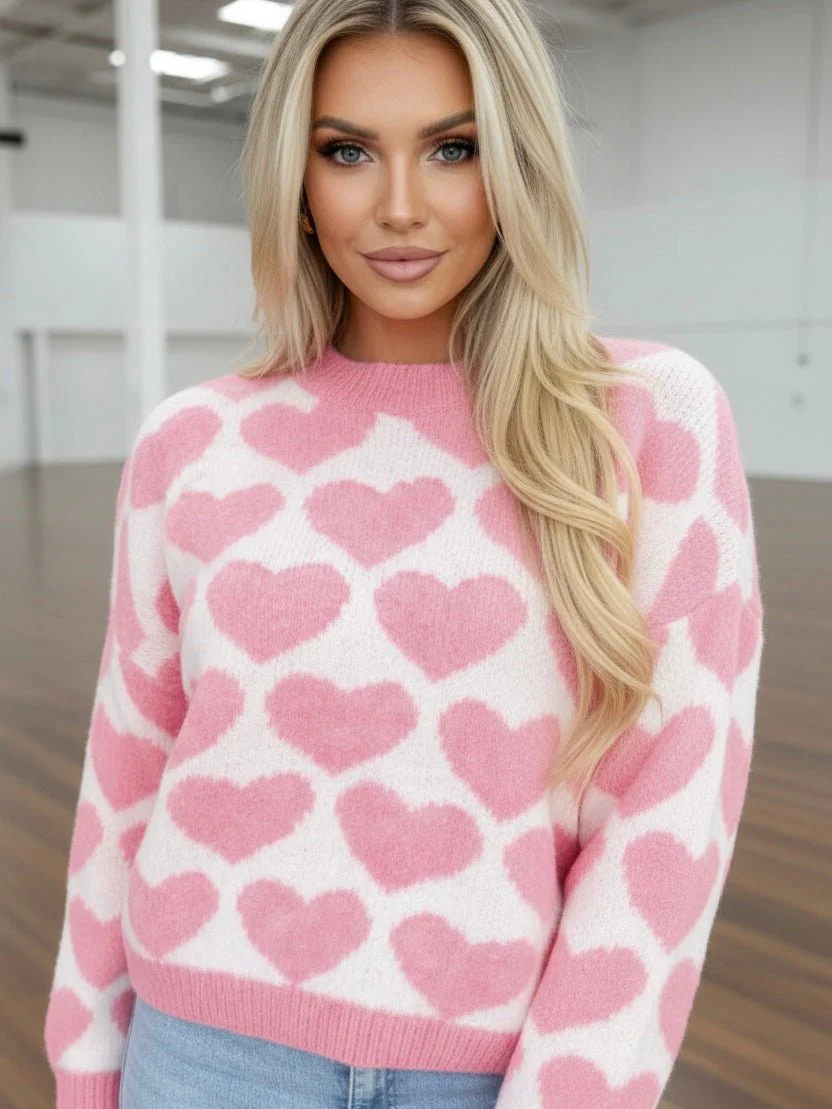 Blushing Hearts Sweater - Image 3
