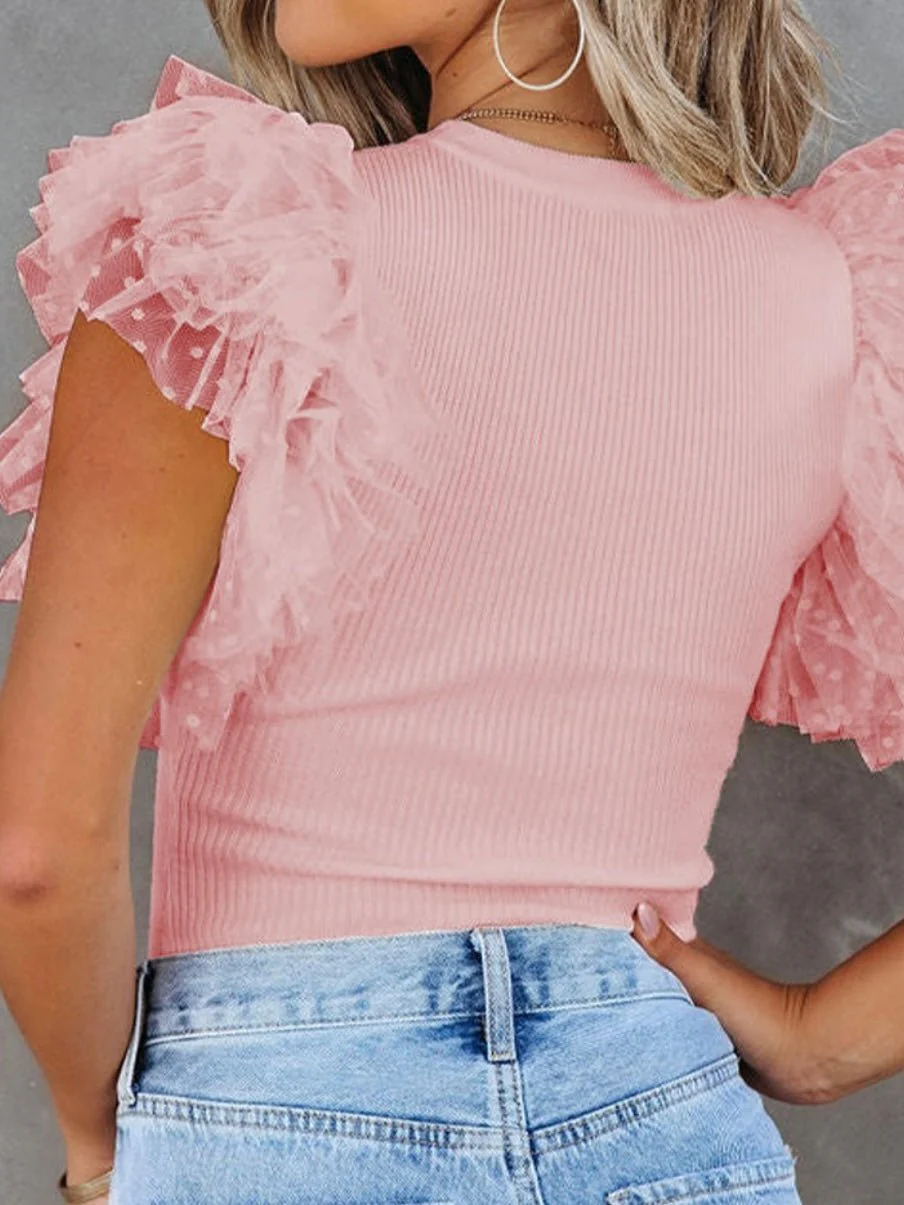 Sweet Ruffle Sleeve Top - Image 6